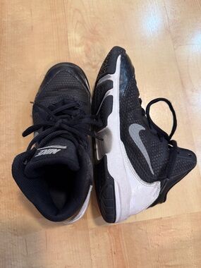 Nike Kids Black and White High-Top Sneakers